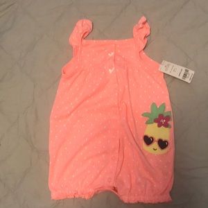 NWT Carter’s girl’s pineapple onesie romper